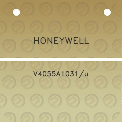 honeywell-v4055a1031u