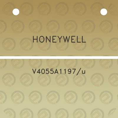 honeywell-v4055a1197u