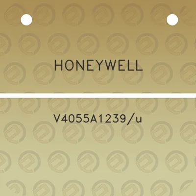 honeywell-v4055a1239u