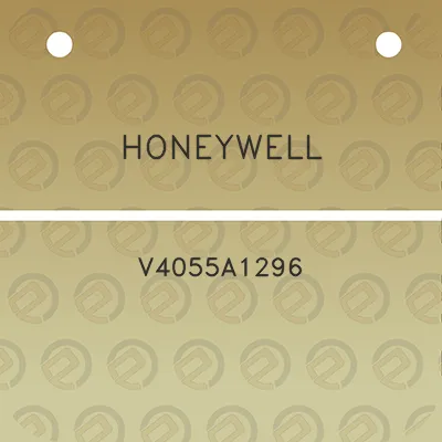 honeywell-v4055a1296