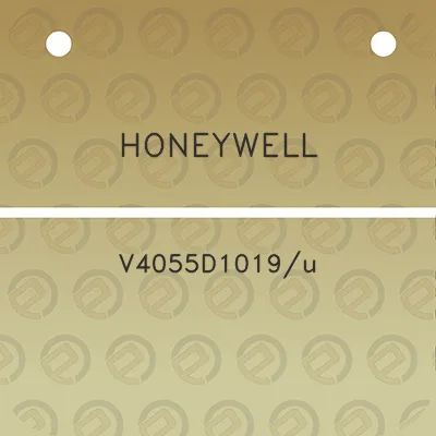 honeywell-v4055d1019u