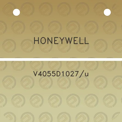 honeywell-v4055d1027u