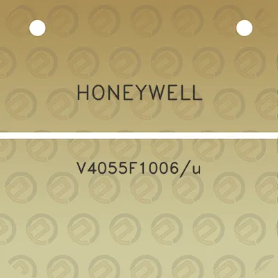 honeywell-v4055f1006u