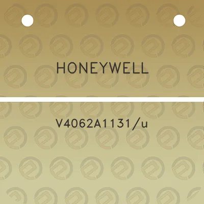 honeywell-v4062a1131u