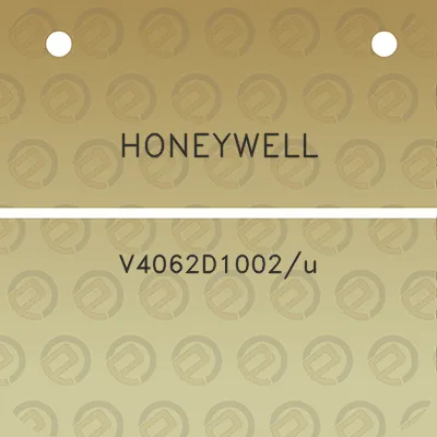 honeywell-v4062d1002u