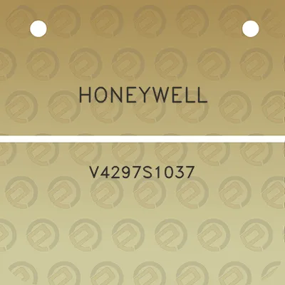 honeywell-v4297s1037