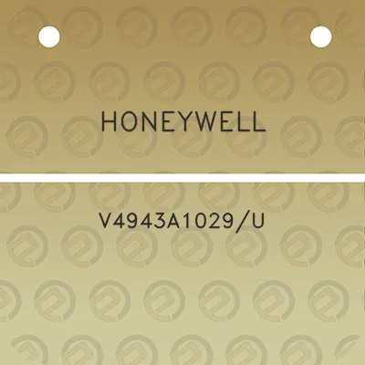 honeywell-v4943a1029u