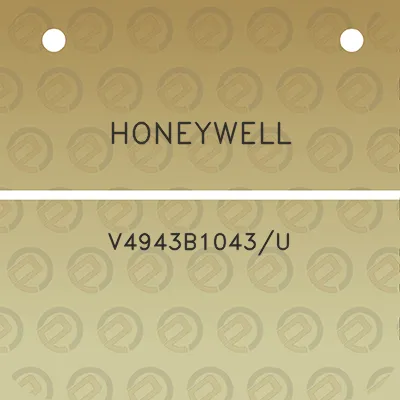 honeywell-v4943b1043u