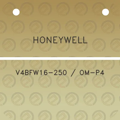 honeywell-v4bfw16-250-om-p4