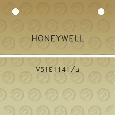 honeywell-v51e1141u