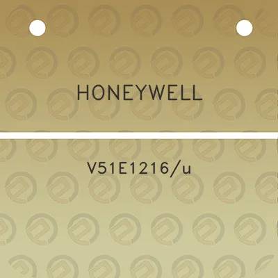 honeywell-v51e1216u