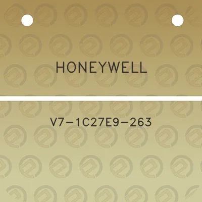 honeywell-v7-1c27e9-263