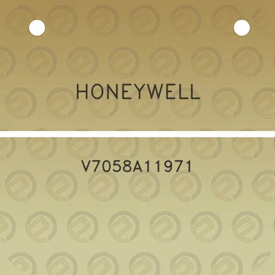 honeywell-v7058a11971