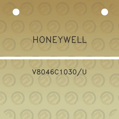 honeywell-v8046c1030u