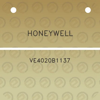 honeywell-ve4020b1137