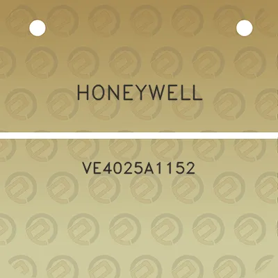 honeywell-ve4025a1152