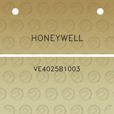 honeywell-ve4025b1003