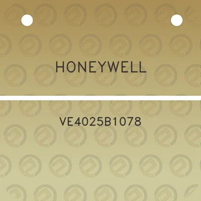 honeywell-ve4025b1078