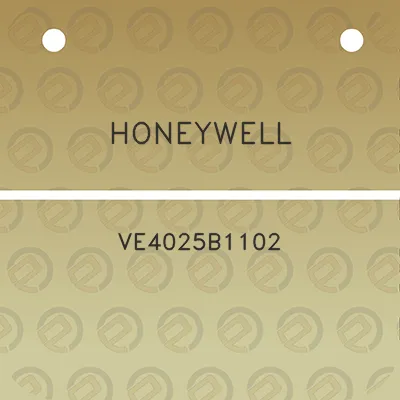 honeywell-ve4025b1102