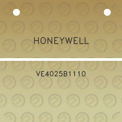 honeywell-ve4025b1110