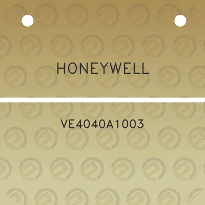 honeywell-ve4040a1003