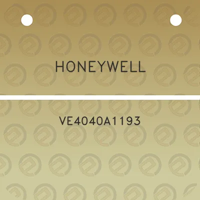 honeywell-ve4040a1193