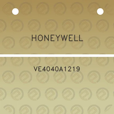 honeywell-ve4040a1219