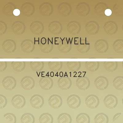 honeywell-ve4040a1227