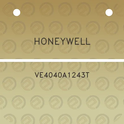 honeywell-ve4040a1243t