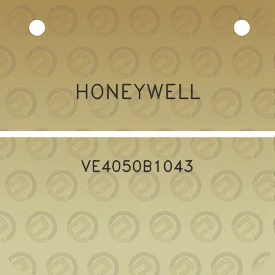 honeywell-ve4050b1043