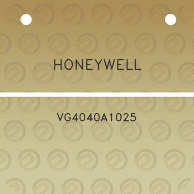 honeywell-vg4040a1025