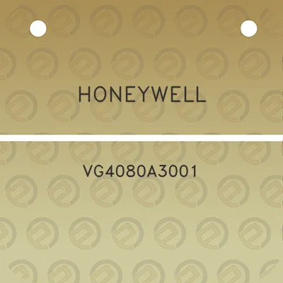 honeywell-vg4080a3001