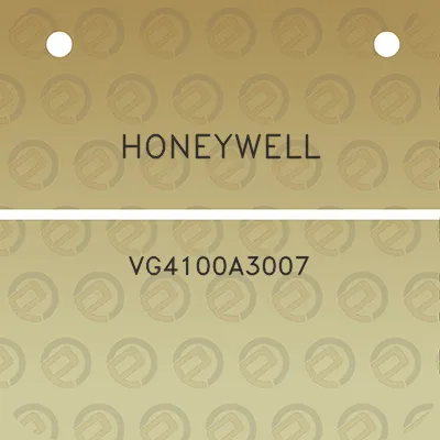 honeywell-vg4100a3007