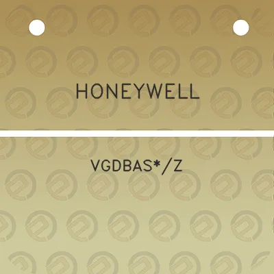 honeywell-vgdbasz