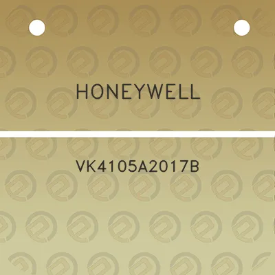 honeywell-vk4105a2017b