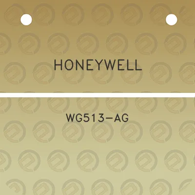 honeywell-wg513-ag