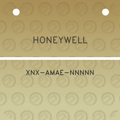 honeywell-xnx-amae-nnnnn