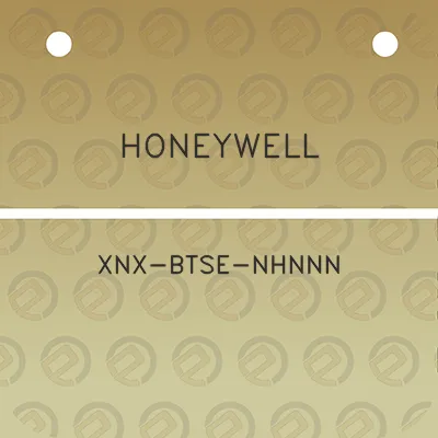 honeywell-xnx-btse-nhnnn