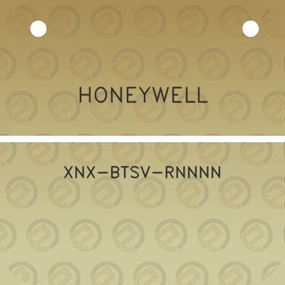 honeywell-xnx-btsv-rnnnn