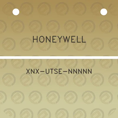 honeywell-xnx-utse-nnnnn