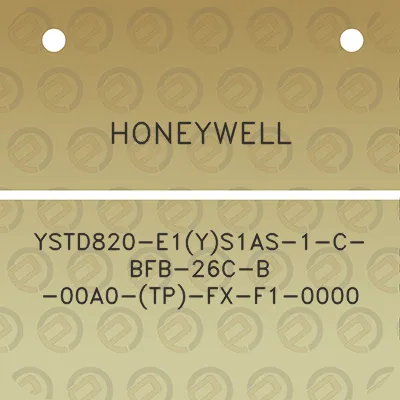 honeywell-ystd820-e1ys1as-1-c-bfb-26c-b-00a0-tp-fx-f1-0000