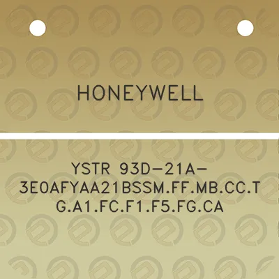 honeywell-ystr-93d-21a-3e0afyaa21bssmffmbcctga1fcf1f5fgca