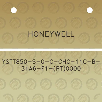 honeywell-ystt850-s-0-c-chc-11c-b-31a6-f1-pt0000