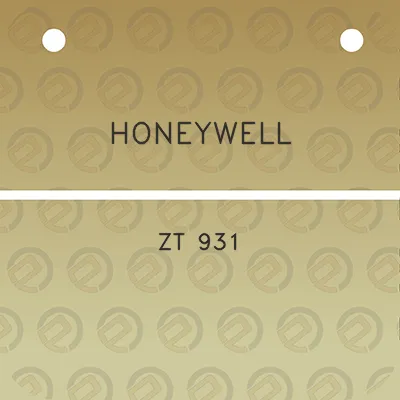 honeywell-zt-931