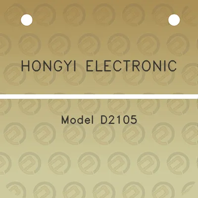 hongyi-electronic-model-d2105