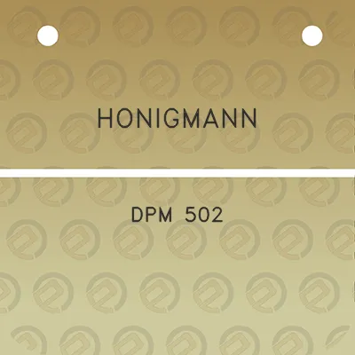 honigmann-dpm-502