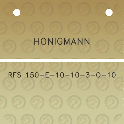 honigmann-rfs-150-e-10-10-3-o-10