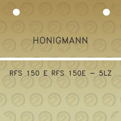 honigmann-rfs-150-e-rfs-150e-5lz