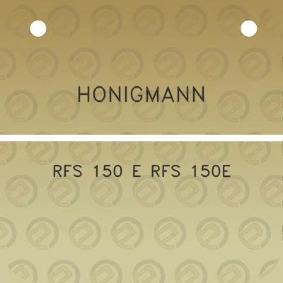 honigmann-rfs-150-e-rfs-150e