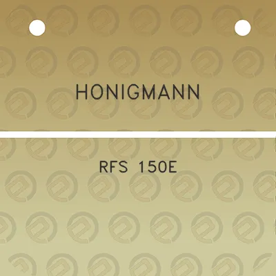 honigmann-rfs-150e